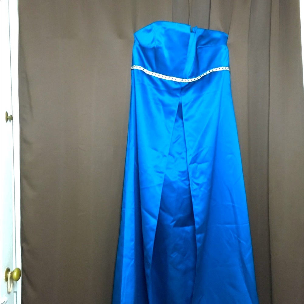 Faviana Wedding Bridesmaids Shiny Maxi Gown Dress